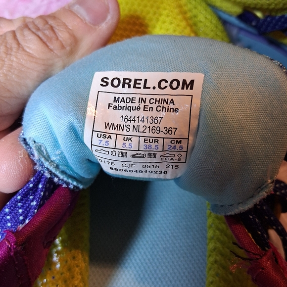 Sorel ' Yellow and Pink Sneakers - Picture 4 of 10